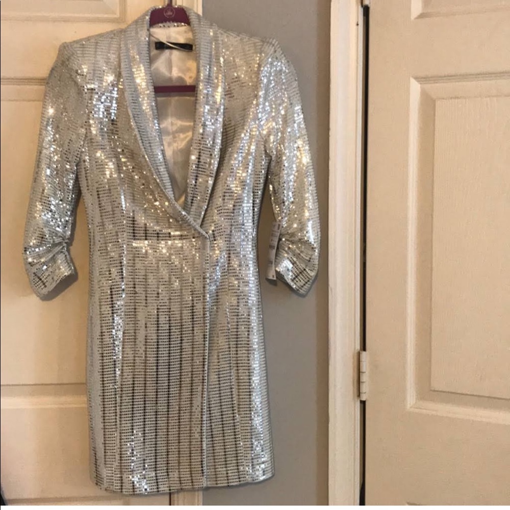 ZARA SEQUINS BLAZER DRESS BRAND NEW